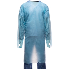 Tronex Healthcare Protective Procedure Gown One Size Fits Most Blue NonSterile Not Rated Disposable, 75/CS
