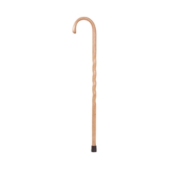 Mabis Healthcare Hiking Staff Brazos™ Wood 37 Inch Height Twisted Tan Oak Print, 1/EA
