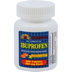 McKesson Pain Relief Health Star 200 mg Strength Ibuprofen Tablet 200 per Bottle, 12/CS