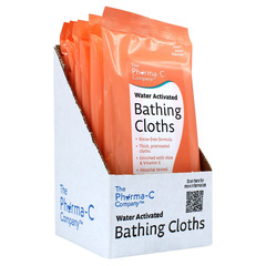 Kleen Test Products Rinse-Free Bath Wipe The Pharma-C Company Soft Pack Light Scent 10 Count, 6/BX