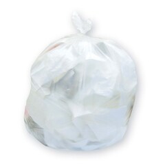 RJ Schinner Co Trash Bag Inteplast Group 16 gal. White LLDPE 0.50 mil 24 X 32 Inch Star Seal Bottom Coreless Roll, 10/CS