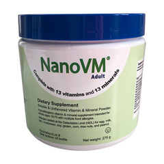 Solace Nutrition Oral Supplement NanoVM Adult Unflavored Powder 275 Gram Jar
