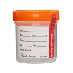 Cardinal Health Urine Specimen Container 53 X 62 mm 90 mL (3 oz.) Screw Cap Sterile
