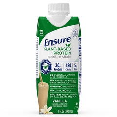 Abbott Nutrition Ensure Plant Based Protein Nutrition Shake, Vanilla, 11-ounce carton