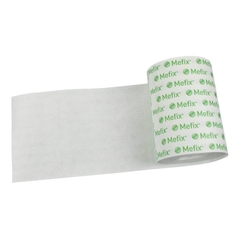 Molnlycke Healthcare Dressing Retention Tape with Liner Mefix Perforated Liner Nonwoven Spunlace Polyester 6 Inch X 11 Yard White NonSterile, 15/CS