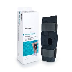 MON1159100EA - McKesson - Knee Brace Small Wraparound / Hook and Loop Straps with D-Rings 15-1/2 to 18 Circumference Left or Right Knee, 1/EA