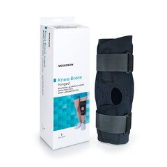 MON1159102EA - McKesson - Knee Brace Large Wraparound / Hook and Loop Straps with D-Rings 20-1/2 to 23 Circumference Left or Right Knee, 1/EA