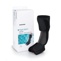 McKesson Dorsal Night Splint Small / Medium Hook and Loop Closure Male 4 to 8-1/2 / Female 5 to 9-1/2 Left or Right Foot, 1/EA