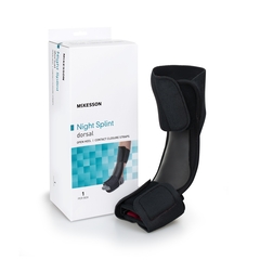 McKesson Dorsal Night Splint Large / X-Large Hook and Loop Closure Male 9 to 14 / Female 10 to 15 Left or Right Foot, 1/EA