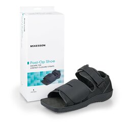 MON1159127EA - McKesson - Post-Op Shoe Medium Unisex Black, 1/EA