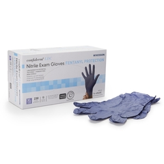 McKesson Exam Glove Confiderm LDC X-Large NonSterile Nitrile Standard Cuff Length Fully Textured Blue Chemo Tested, 2300/CS