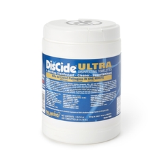 Palmero DisCide Ultra Surface Disinfectant Cleaner Premoistened Quaternary Based Manual Pull Wipe 160 Count Canister Herbal Scent NonSterile, 160 EA/CN