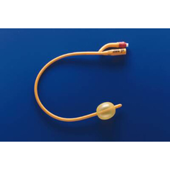 MON181562EA - Teleflex Medical - Foley Catheter Rusch Gold 2-Way Standard Tip 30 cc Balloon 16 Fr. Silicone Coated Latex