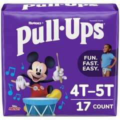 Kimberly Clark Professional Male Toddler Training Pants Pull-Ups Learning Designs for Boys Size 4T to 5T Disposable Moderate Absorbency, 17/PK
