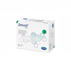 Hartmann Superabsorbent Dressing Zetuvit Plus Nonwoven / Cellulose 4 X 4 Inch Sterile