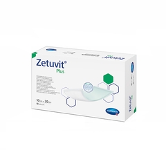 Hartmann Superabsorbent Dressing Zetuvit Plus Nonwoven / Cellulose 4 X 8 Inch Sterile