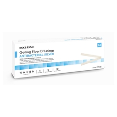 McKesson Silver Gelling Fiber Dressing 3/4 X 18 Inch Rope Sterile, 50/CS