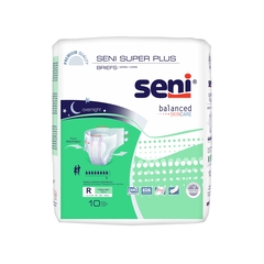 TZMO Seni&reg; Super Plus - Regular Incontinence Briefs, Disposable, Unisex, Adult, Heavy Absorbency, 4PK/CS