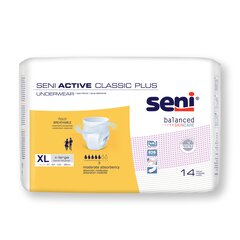 TZMO Seni Active Classic Plus Unisex Adult Absorbent Underwear, Pull On with Tear Away Seams, x-Large, Disposable, Moderate Absorbency, 56 EA/CS