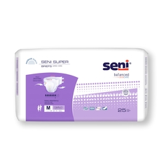 MON1163846CS - TZMO - Seni® Super - Adult, Unisex Incontinence Brief, Medium, Disposable, Heavy Absorbency, 3PK/CS
