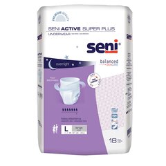 TZMO Seni Active Super Plus Unisex Adult Absorbent Underwear, Pull On with Tear Away Seams, Large, Disposable, Heavy Absorbency, 72 EA/CS