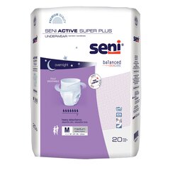 TZMO Seni Active Super Plus Unisex Adult Absorbent Underwear, Pull On with Tear Away Seams, Medium, Disposable, Heavy Absorbency, 80 EA/CS
