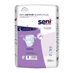 TZMO Seni Active Super Plus Unisex Adult Absorbent Underwear, Pull On with Tear Away Seams, Small, Disposable, Heavy Absorbency, 88 EA/CS