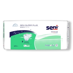 TZMO Seni Super Plus Unisex Adult Incontinence Brief, Large, Disposable, Heavy Absorbency, 75 EA/CS