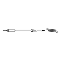 Intersurgical Secondary IV Administration Set Zyno Universal Spike, Male Luer Lock Adaptor, 1/EA