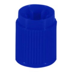 Sarstedt Tube Closure HDPE Screw Cap Blue 13 mm Diameter For 13 X 75 mm Tubes, 5000/CS