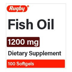 Major Pharmaceuticals Omega 3 Supplement Fish Oil 1,200 mg Strength Softgel 100 per Bottle, 1/BT