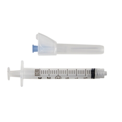 McKesson Syringe with Hypodermic Needle McKesson Prevent SG 3 mL 23 Gauge 1 Inch Regular Wall Sliding Safety Needle, 1/EA