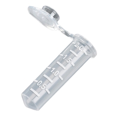 McKesson Microcentrifuge Tube Conical Bottom Plain 2 mL Without Color Coding Snap Cap Polypropylene Tube, 500/BG