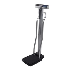 Health O Meter Physician Scale with Height Rod Health O Meter&reg; Digital Display 660 lbs. / 300 kg Capacity Chrome / Gray Battery Operated, 1/EA