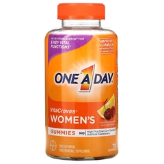 Bayer Multivitamin Supplement VitaCraves&reg; Women's Gummy 80 per Bottle Assorted Fruit Flavors