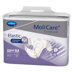 Hartmann Unisex Adult Incontinence Brief MoliCare Premium Elastic 8D Medium Disposable Heavy Absorbency