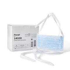 Aspen Surgical Products Surgical Mask FluidGard&reg; 160 Anti-fog Foam Pleated Tie Closure One Size Fits Most Blue NonSterile ASTM Level 3 Adult, 300/CS