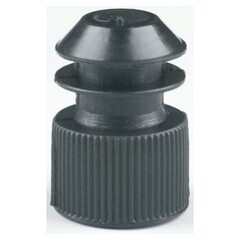 McKesson Tube Closure Polyethylene Flanged Plug Cap Black 13 mm For Use with 13 mm Blood Drawing Tubes, Glass Test Tubes, Plastic Culture Tubes NonSterile