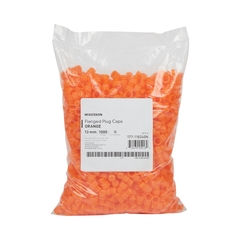 McKesson Tube Closure Polyethylene Flanged Plug Cap Orange 13 mm For Use with 13 mm Blood Drawing Tubes, Glass Test Tubes, Plastic Culture Tubes NonSterile, 1000/BG