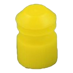 McKesson Tube Closure Polyethylene Flanged Plug Cap Yellow 13 mm For Use with 13 mm Blood Drawing Tubes, Glass Test Tubes, Plastic Culture Tubes NonSterile, 1000/BG