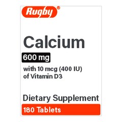 Major Pharmaceuticals Joint Health Supplement Calcium / Vitamin D3 600 mg Strength Tablet 180 per Bottle