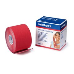 BSN Medical Orthopedic Corrective Tape Leukotape&reg; K Wave Pattern Adhesive Cotton / Polyacrylate 2 Inch X 5-1/2 Yard Red NonSterile, 5/BX