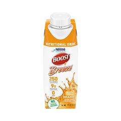 Nestle Healthcare Nutrition Oral Supplement Boost Breeze&reg; Orange Flavor Ready to Use 8 oz. Carton, 24/CS