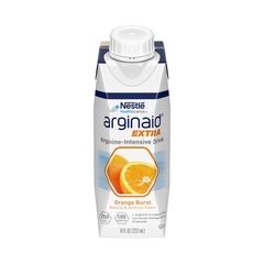 MON1178533CS - Nestle Healthcare Nutrition - Arginine Supplement Arginaid® Extra Orange Burst Flavor 8 oz. Carton Ready to Use, 24/CS