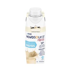 Nestle Healthcare Nutrition Oral Supplement Novasource Renal Vanilla Flavor Liquid 8 oz. Carton, 24 EA/CS