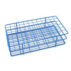 Heathrow Scientific Wire Rack Test Tube Rack 72 Place 13 to 16 mm Tube Size Blue 2-1/2 X 5 X 9-1/3 Inch, 1/EA