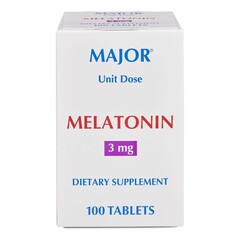 Major Pharmaceuticals Natural Sleep Aid Unit Dose Tablet 3 mg Strength, 100/BX