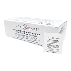 Geri-Care Dietary Supplement Geri-Care Phosphorus / Sodium / Potassium 250 mg -160 mg - 280 mg Strength Oral Powder 100 per Box Strawberry Flavor, 2400 EA/CS