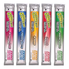 Kent Precision Foods Oral Electrolyte Solution Sqwincher&reg; Squeeze Zero Freezer Pop Punch / Orange / Dragon Fruit / Mixed Berry / Watermelon Flavor 3 oz. Electrolyte