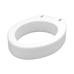 Nova Ortho-Med Elongated Raised Toilet Seat Nova 3-1/2 Inch Height White 300 lbs. Weight Capacity, 1/EA